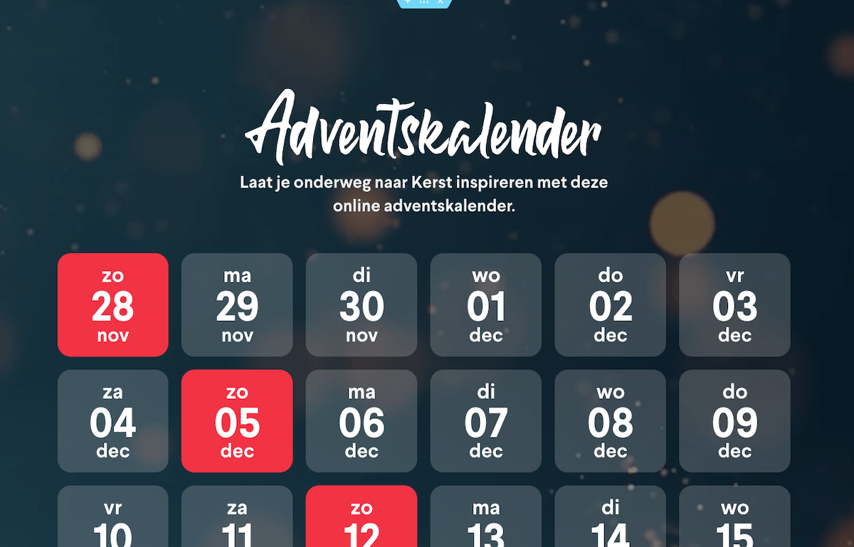 Banner Adventskalender Kerst Delfshaven